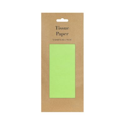 Lime Green Tissue Paper Retail Pack (5 sheets) (12)