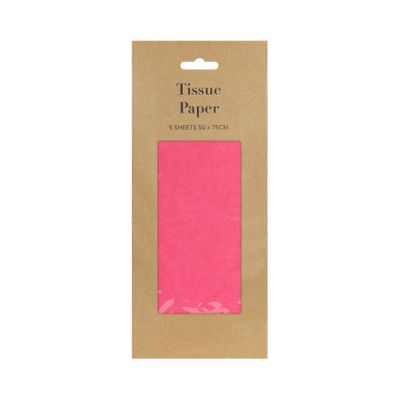 Hot Pink Tissue Paper Retail Pack (5 sheets) (12)