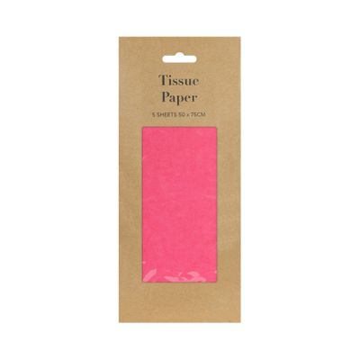 Tissue Paper - Hot Pink - Pack of 5, Tissue Paper