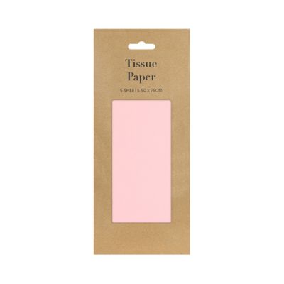 Pale Pink Tissue Paper Retail Pack (5 sheets) (12)