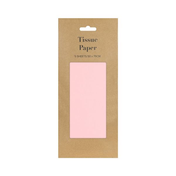 Pale Pink Tissue Paper Retail Pack (5 sheets) (12)