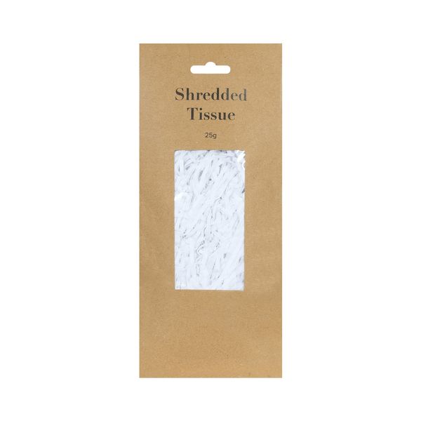 25grm White Shredded Tissue on Header (12/60)