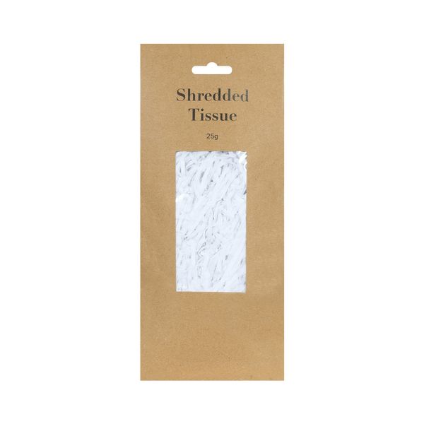 25grm White Shredded Tissue on Header (12/60)