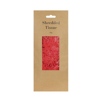 25grm Red Shredded Tissue on Header (12/60)