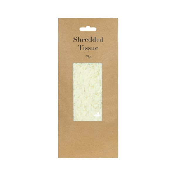 25grm Cream Shredded Tissue on Header (12/60)