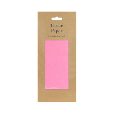 Pink Tissue Paper Retail Pack (5 sheets) (12)