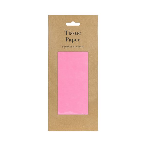 Pink Tissue Paper Retail Pack (5 sheets) (12)