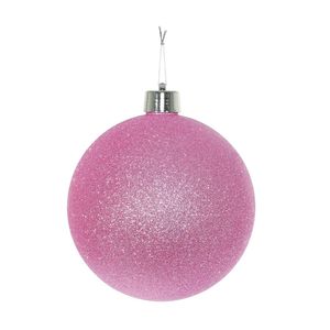 Pink Glitter Shatterproof Bauble (x1) (25cm)