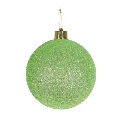 Green Glitter Shatterproof Bauble (x1) (25cm)