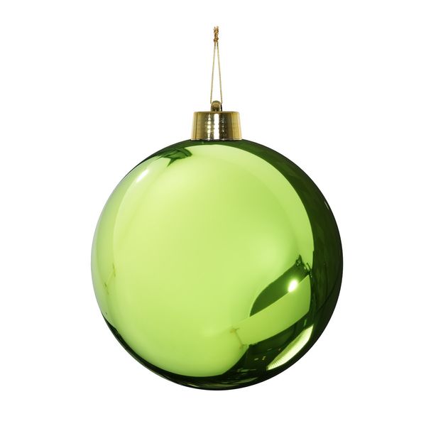 Green Shiny Shatterproof Bauble (x1) (25cm)