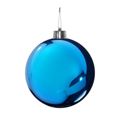 Blue Shiny Shatterproof Bauble (x1) (25cm)