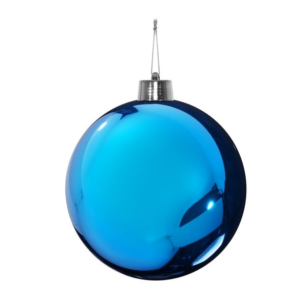 Blue Shiny Shatterproof Bauble (x1) (25cm)