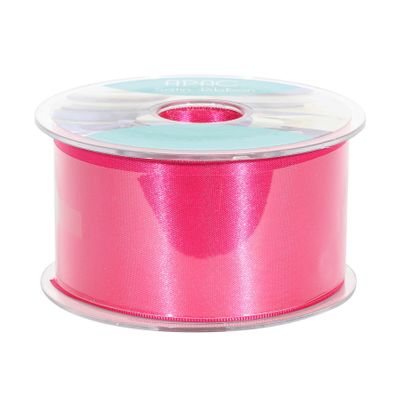 50mm x 20m Cerise Double Faced Satin Ribbon (3)