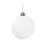 White Shiny Shatterproof Bauble (x1) (15cm)