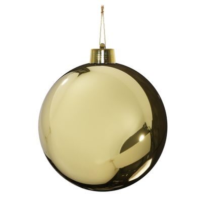 Gold Shiny Shatterproof Bauble (x1) (30cm)