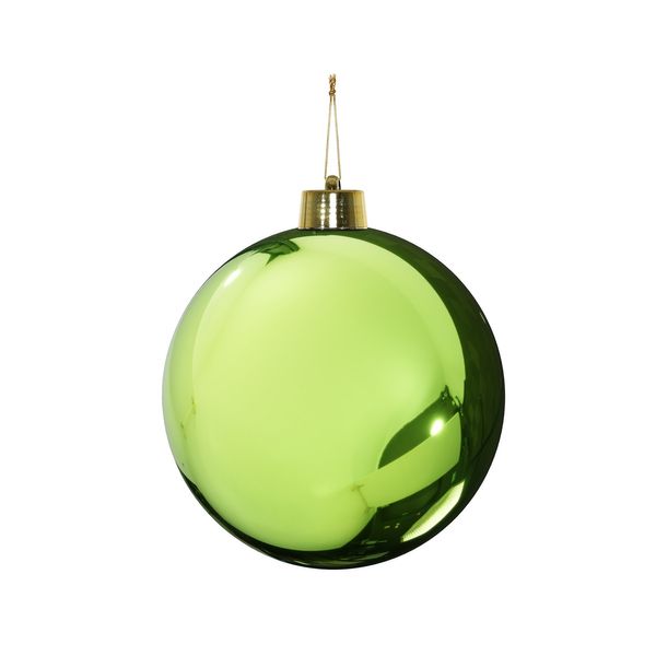 Green Shiny Shatterproof Bauble (x1) (15cm)