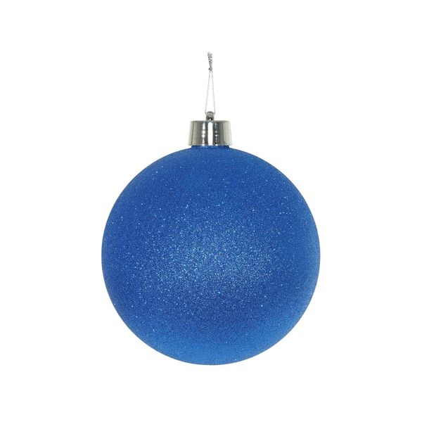 Blue Glitter Shatterproof Bauble (x1) (15cm)