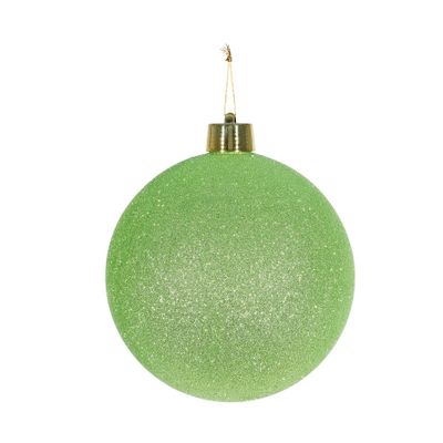 Green Glitter Shatterproof Bauble (x1) (20cm)