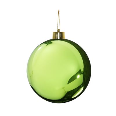 Green Shiny Shatterproof Bauble (x1) (20cm)