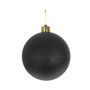 Black Glitter Shatterproof Bauble (x1) (20cm)