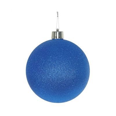 Blue Glitter Shatterproof Bauble (x1) (20cm)