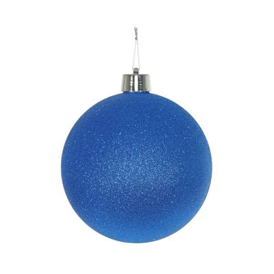 Blue Glitter Shatterproof Bauble (x1) (20cm)