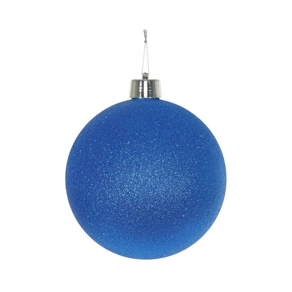Blue Glitter Shatterproof Bauble (x1) (20cm)