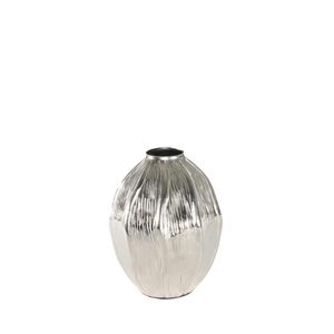 Eros Seed Vase - Silver - Small H19 x Dia15.5cm