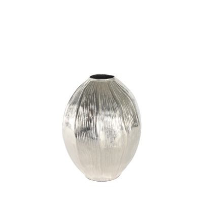 Eros  Seed Vase - Silver - Medium H22.5 x Dia18cm