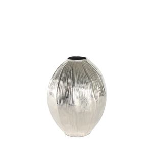 Eros  Seed Vase - Silver - Medium H22.5 x Dia18cm