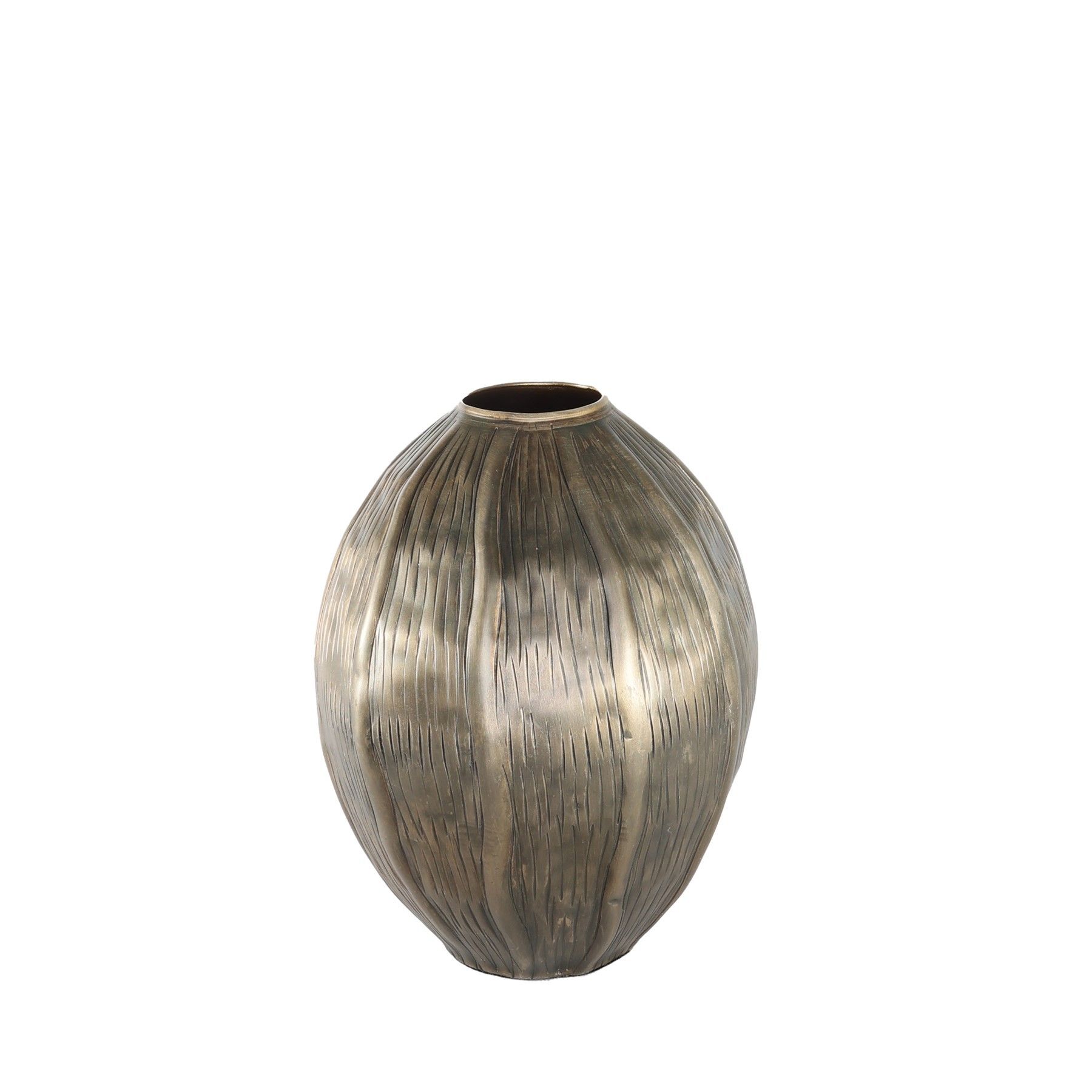 Eros Seed Vase -  Antique Gold - Medium H22.5 x Dia 18cm