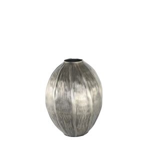 Eros Seed Vase - Antique Silver - Medium H22.5 x Dia 18cm