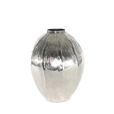Eros Seed Vase - Silver - Large H29.5 x Dia 22cm