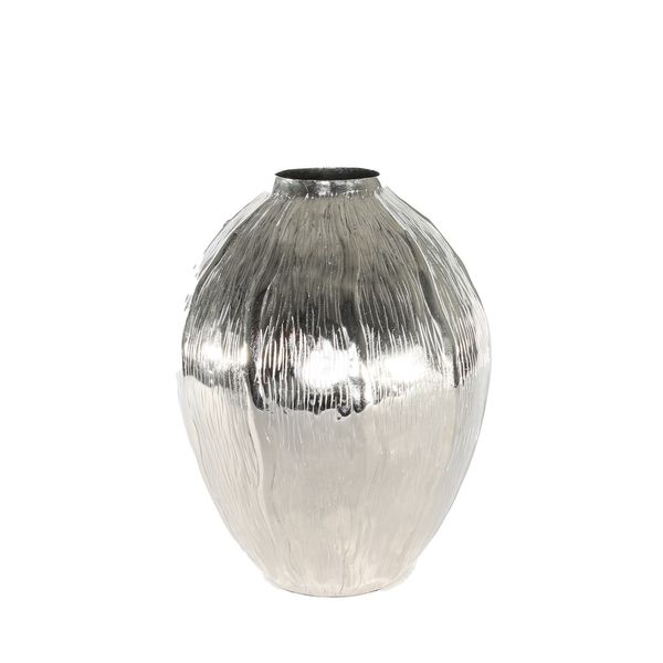 Eros Seed Vase - Silver - Large H29.5 x Dia 22cm