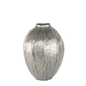 Eros Seed Vase - Antique Silver - Large H29.5 x Dia 22cm