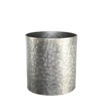 Apollo Cylinder - Antique Silver - Medium H22 x Dia21cm
