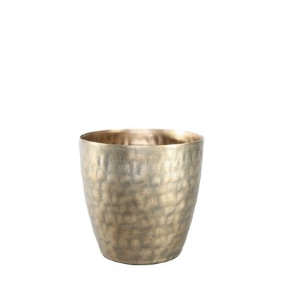Apollo Tapered Planter - Antique Gold - Medium - H16.5 x Dia15cm