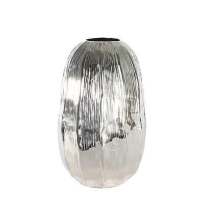 Eros Egg Vase - Silver - Large H34 x Dia22cm