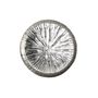 Eros Lily Plate- Silver - Small Dia 34cm