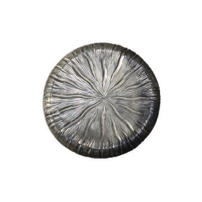 Eros Lily Plate -  Antique Silver - Small Dia 34cm