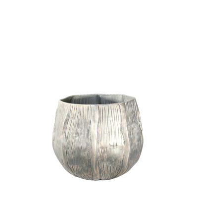 Eros Planter -Antique Silver -Small H9.5 x Dia11cm