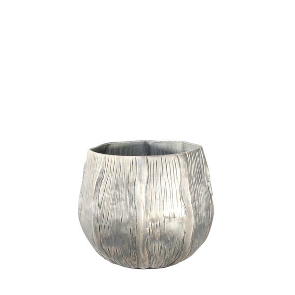 Eros Planter -Antique Silver -Small H9.5 x Dia11cm