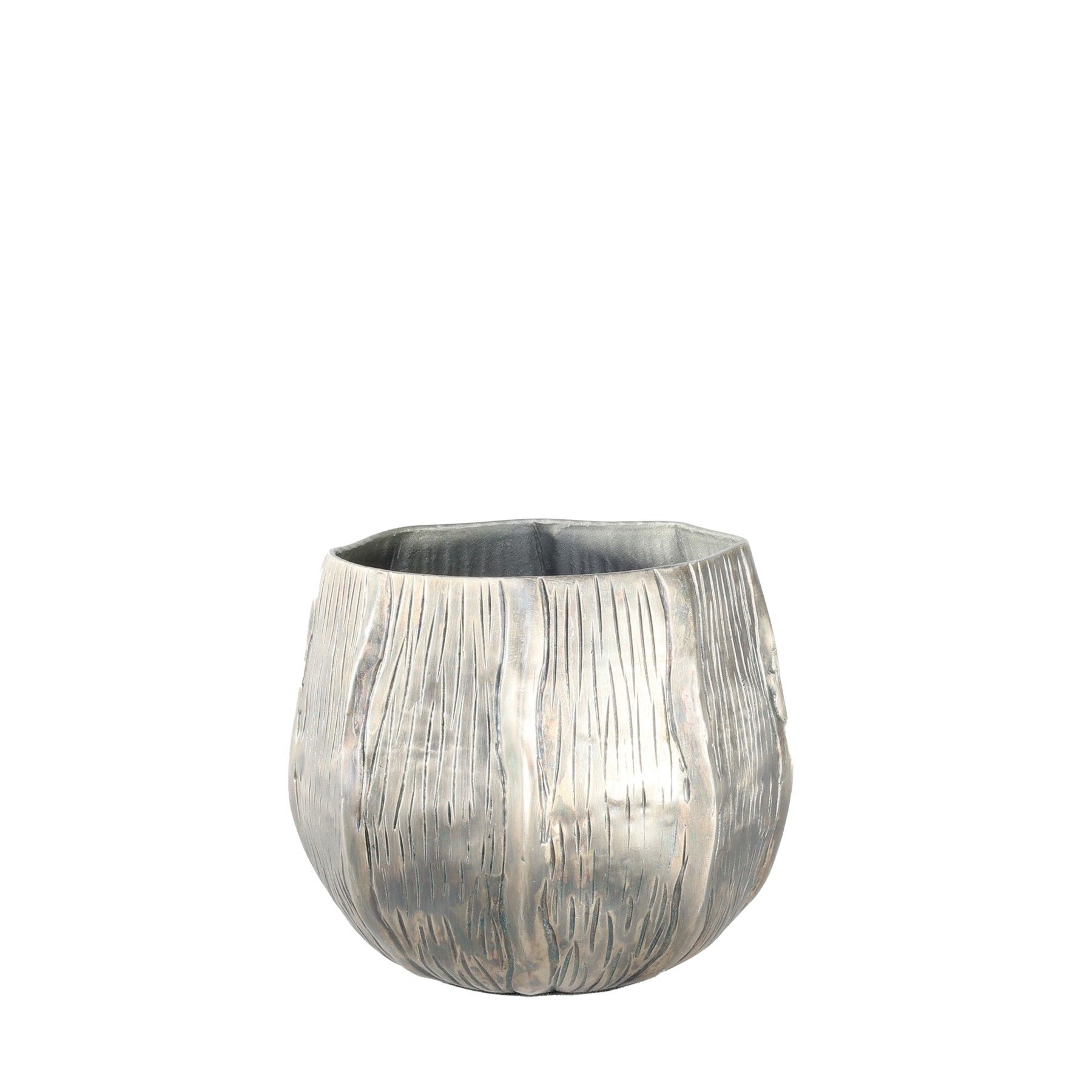 Eros Planter -Antique Silver -Small H9.5 x Dia11cm