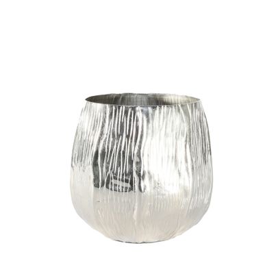Eros Planter -Silver -Medium H12 x Dia13cm