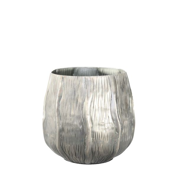Eros Planter -Antique Silver - Medium H12 x Dia13cm