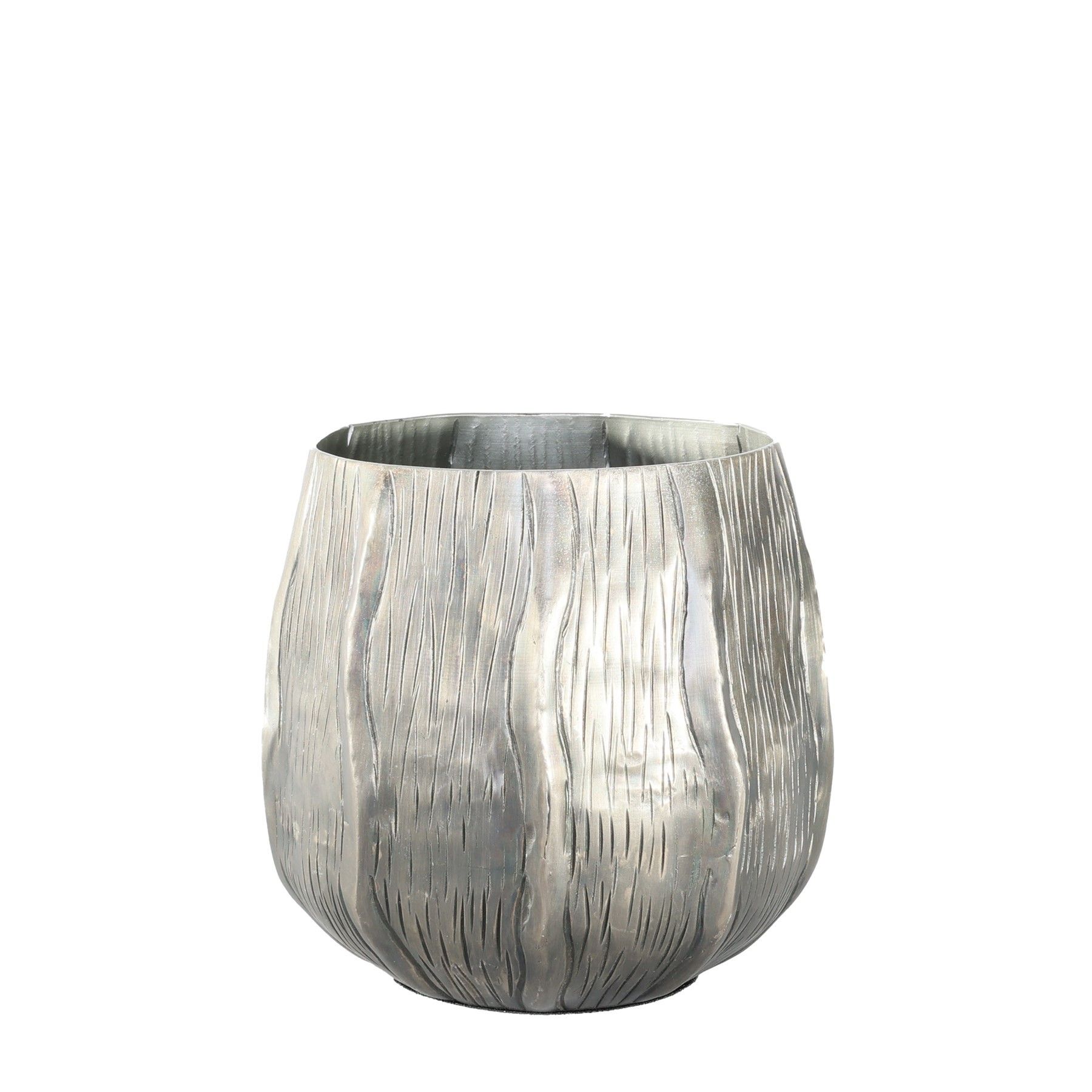 Eros Planter -Antique Silver - Medium H12 x Dia13cm