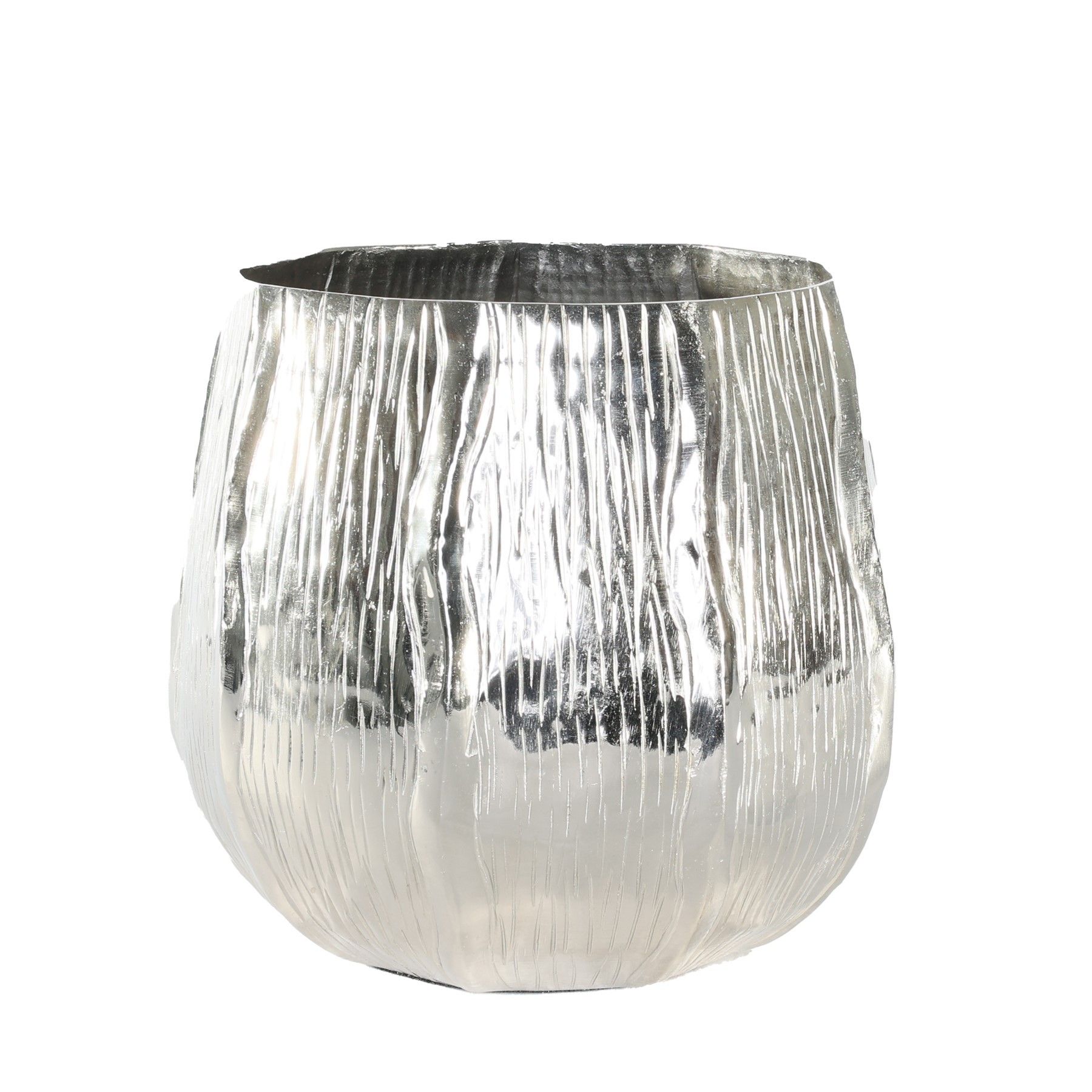 Eros Planter - Silver - Large - H15 x Dia16cm