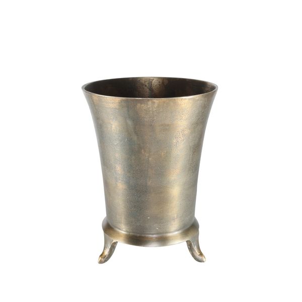 Poseidon Footed Planter - Antique Gold - Large - H21.5 x Dia24cm