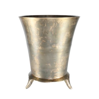 Poseidon Footed Planter - Antique Gold - XLarge - H42 x Dia34.5cm
