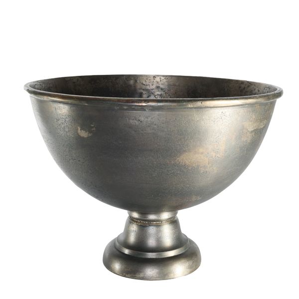 Poseidon Champagne Bowl -Antique Silver - H35 x Dia 46cm